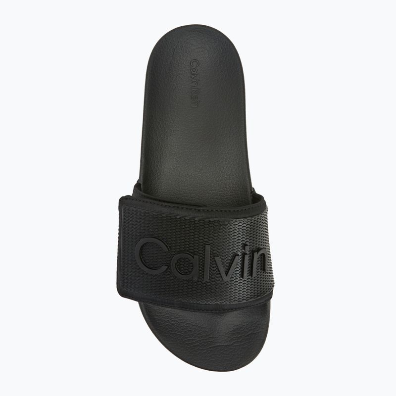 Férfi papucs Calvin Klein HM0HM01437 Adj Pool Slide TPU black 5