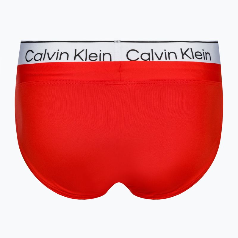 Férfi úszónadrág Calvin Klein Brief Double WB red 2