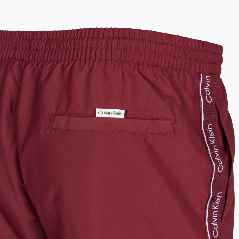 Férfi úszónadrág Calvin Klein Medium Drawstring cordovan 4