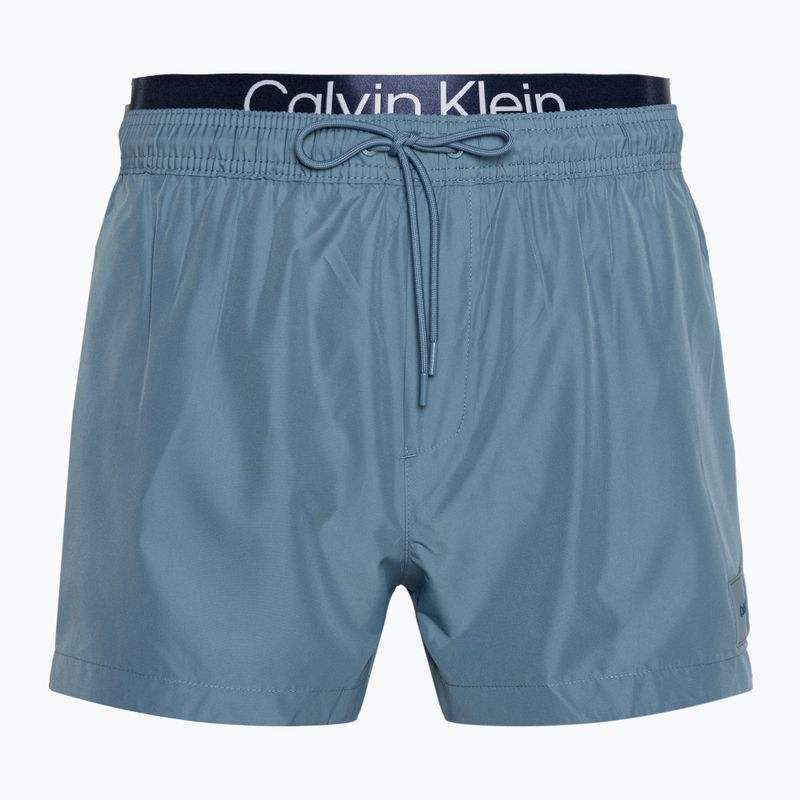 Férfi úszónadrág Calvin Klein Short Double Waistband muted cerulean