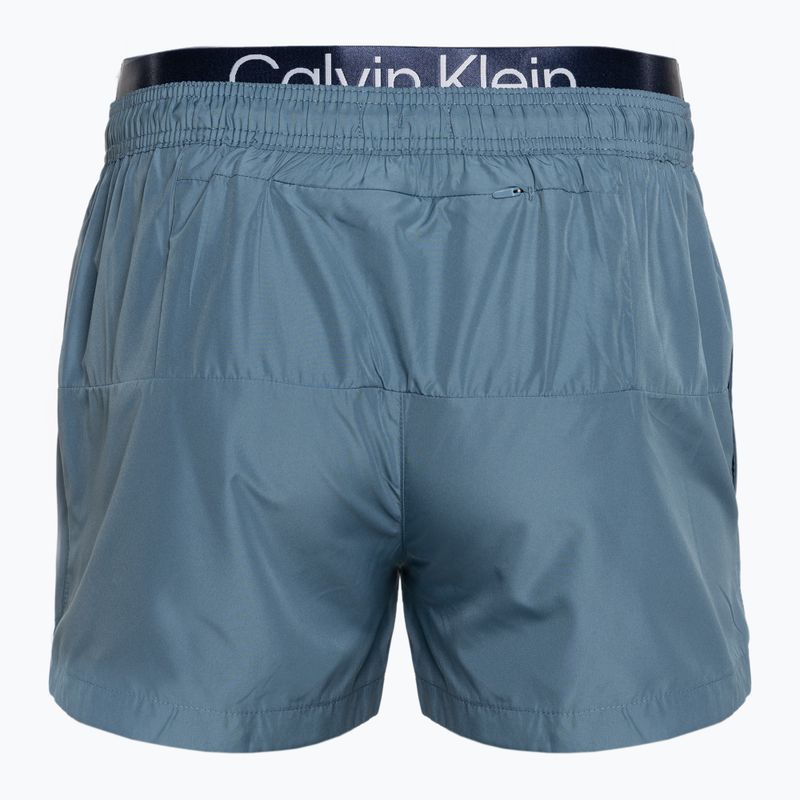 Férfi úszónadrág Calvin Klein Short Double Waistband muted cerulean 2