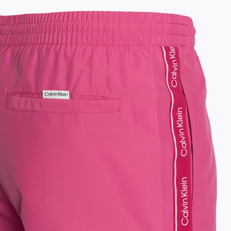 Férfi úszónadrág Calvin Klein Medium Drawstring fuchsia fedora 3