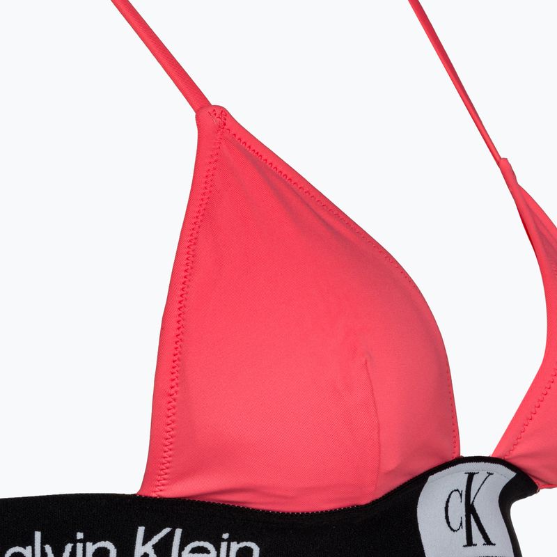 Bikini felső Calvin Klein Fixed Triangle-RP calypso coral 3