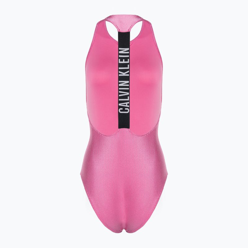 Női egyrészes fürdőruha Calvin Klein Racerback One Piece bold pink 2