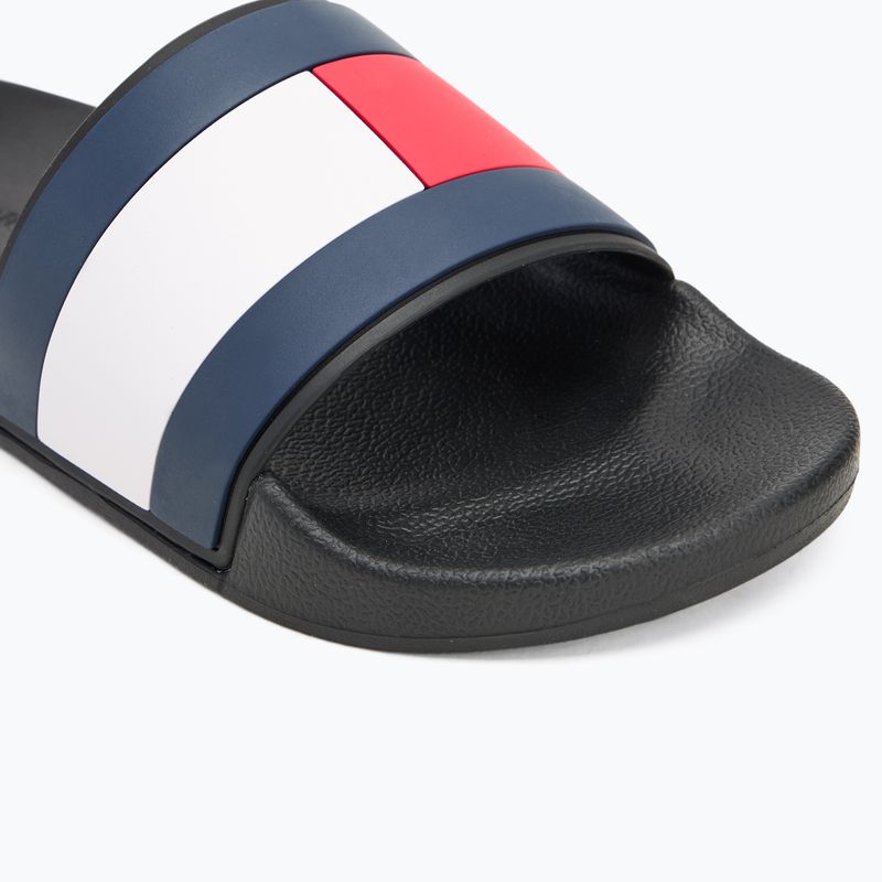 Férfi papucs Tommy Hilfiger Rubber Flag Pool Slide black 7