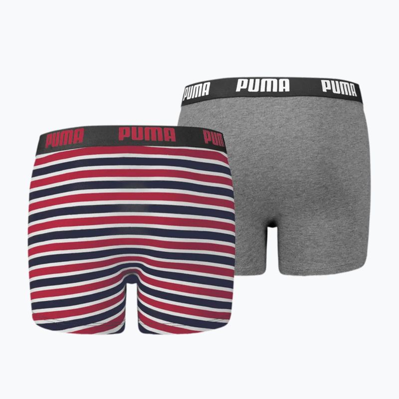 Gyerek boxeralsó PUMA Printed Basic 2db ribbon red 2