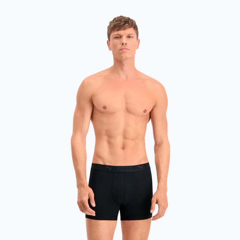 Férfi boxeralsó PUMA Sport Microfiber 2 pairs black 3