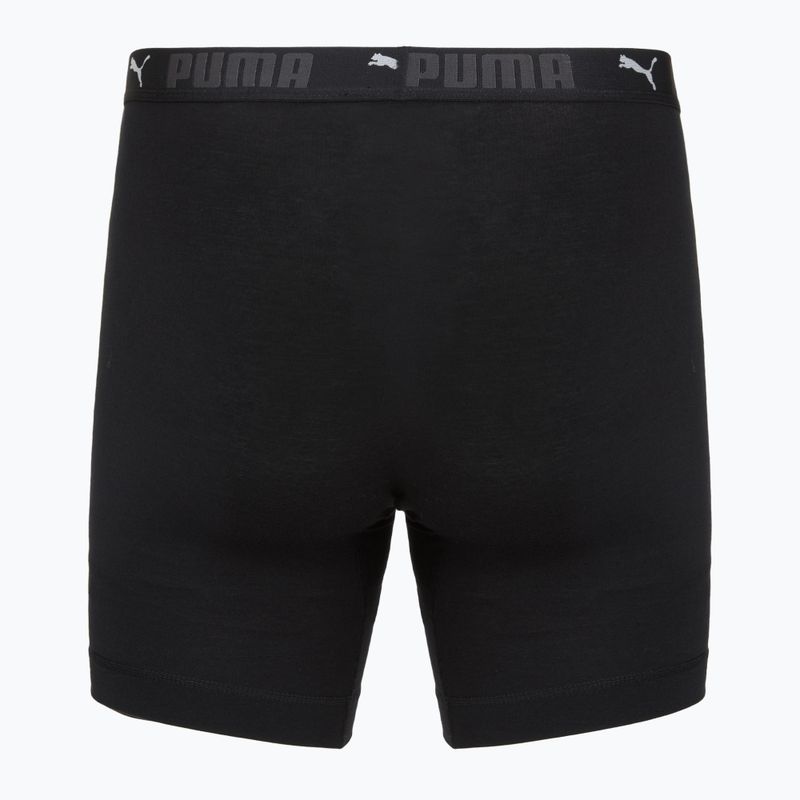 Férfi boxer nadrág Cotton Long 2 pack black 3
