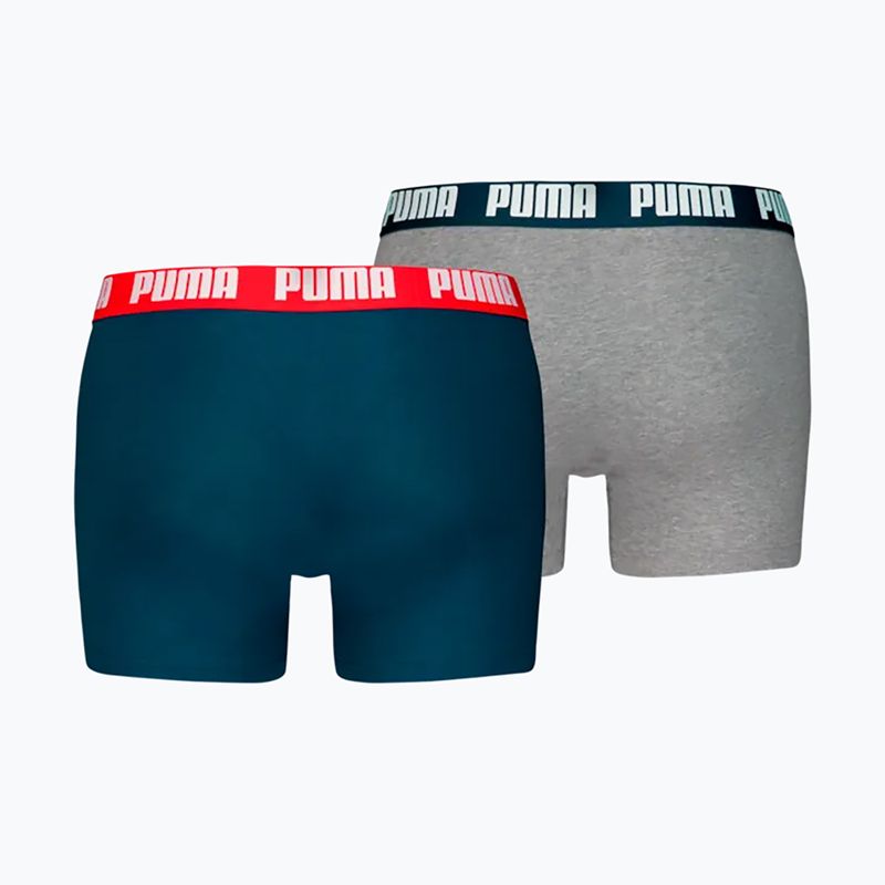 Férfi boxeralsó PUMA Everyday Basic 2 pairs navy/grey 2
