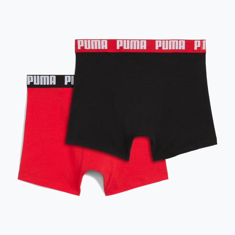 Férfi boxeralsó PUMA Everyday Basic 2 pairs red/black 2