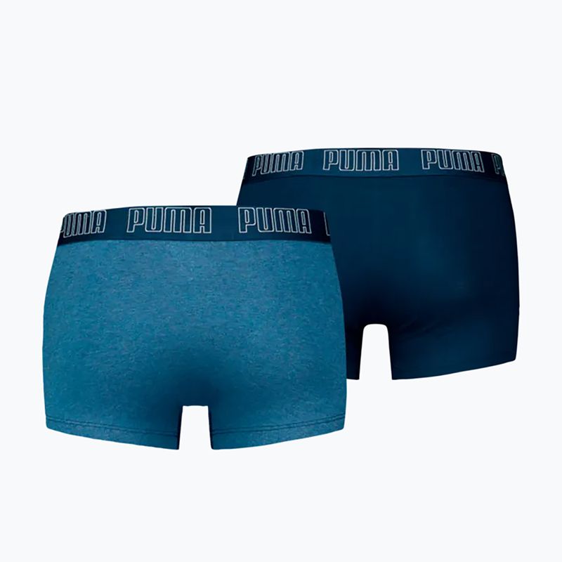 Férfi boxeralsó PUMA Everyday Trunk 2 pairs light blue melange 2
