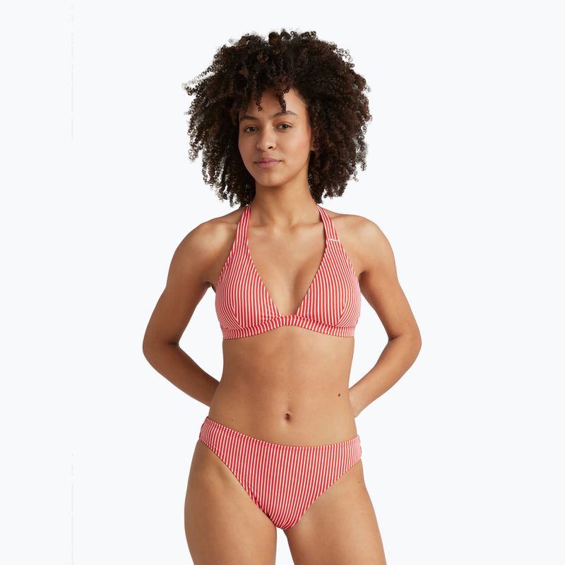 Női kétrészes fürdőruha O'Neill Marga Cruz Bikini piros egyszerű csíkozású bikini 2
