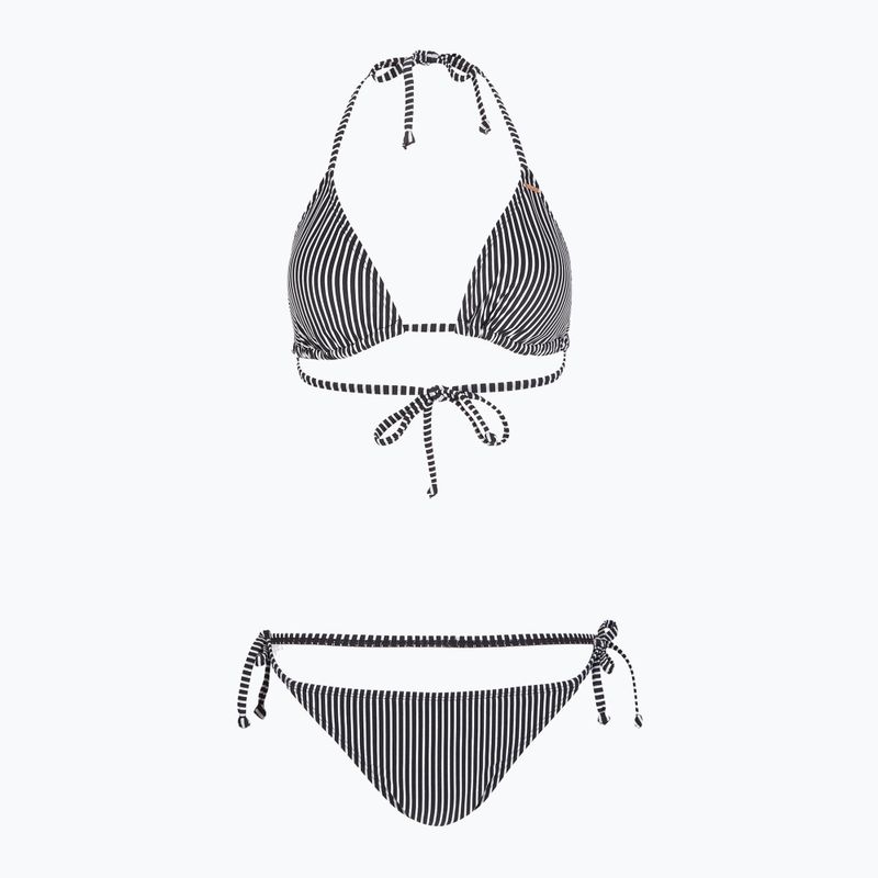 Női kétrészes fürdőruha O'Neill Capri Bondey Bikini fekete egyszerű csíkos 5