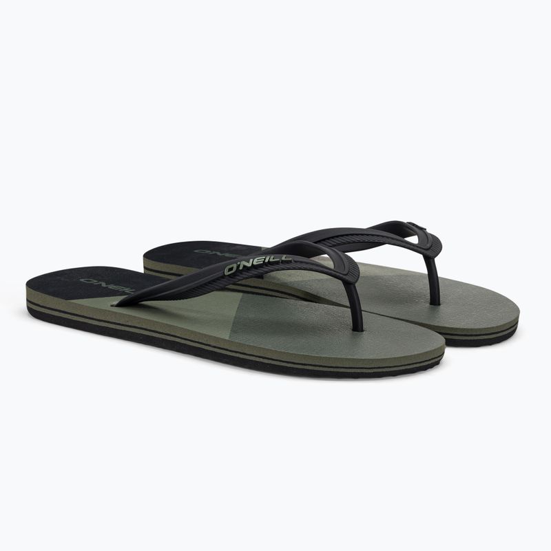 Férfi O'Neill Profile Color Block mély zuzmó zöld flip flopok 4