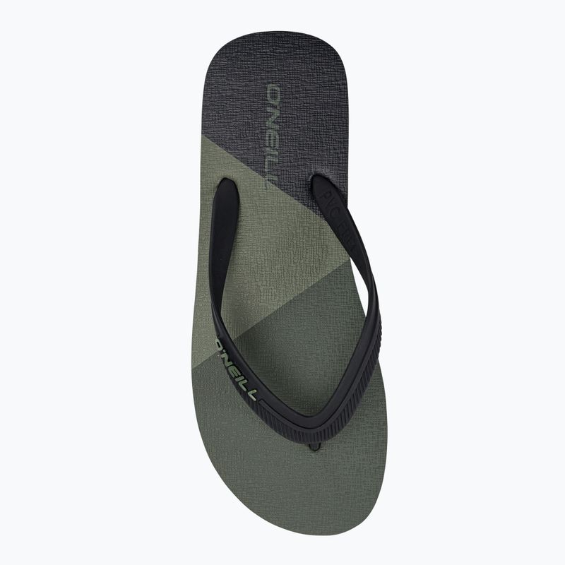Férfi O'Neill Profile Color Block mély zuzmó zöld flip flopok 6