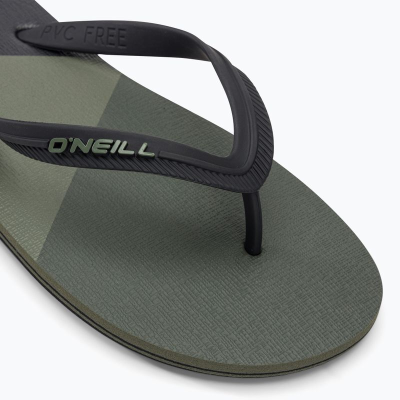 Férfi O'Neill Profile Color Block mély zuzmó zöld flip flopok 7