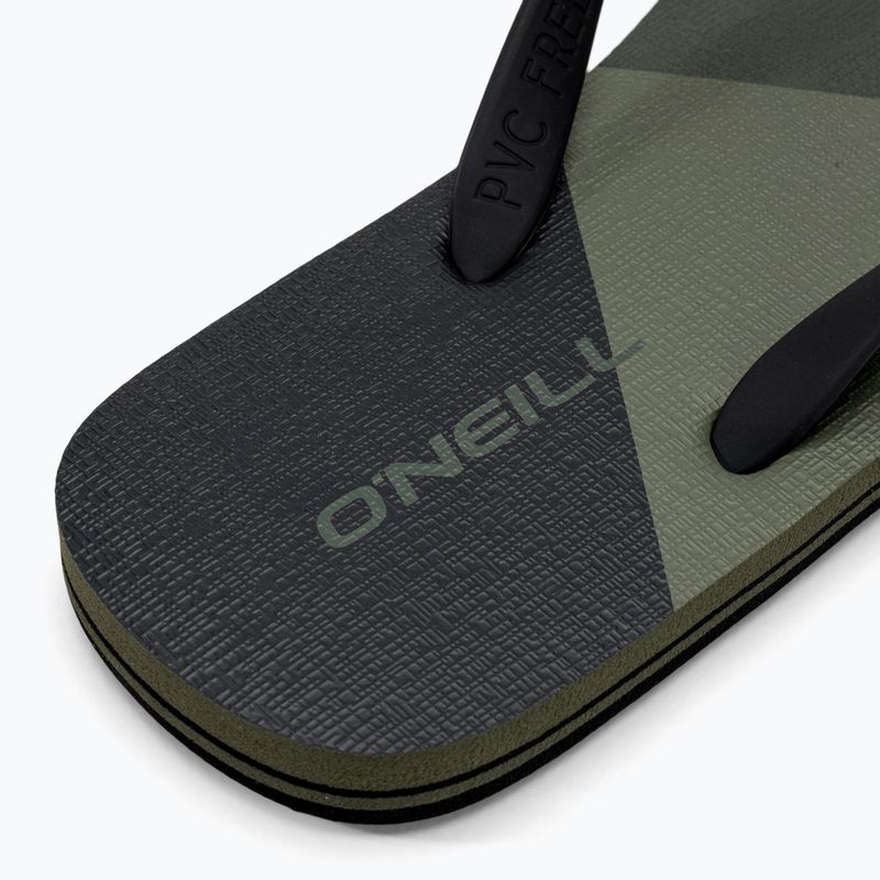Férfi O'Neill Profile Color Block mély zuzmó zöld flip flopok 8