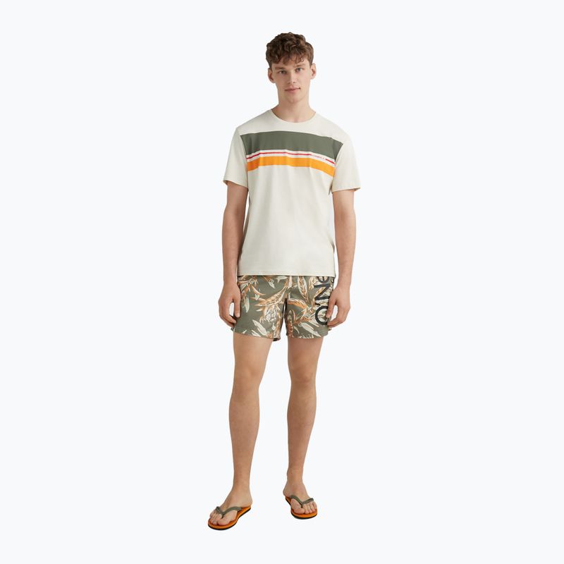 Férfi O'Neill Cali Floral 16'' mély lichen tonal virágos virágos úszónadrág 6