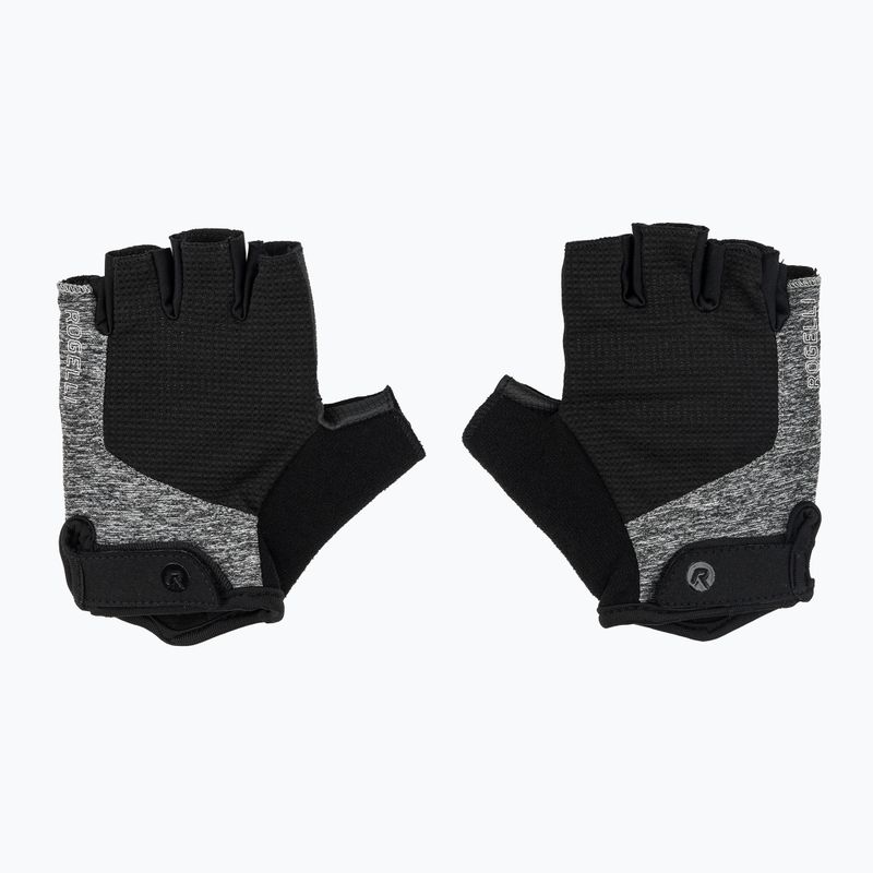 Női kerékpáros kesztyűk Rogelli Essential W black/grey 2
