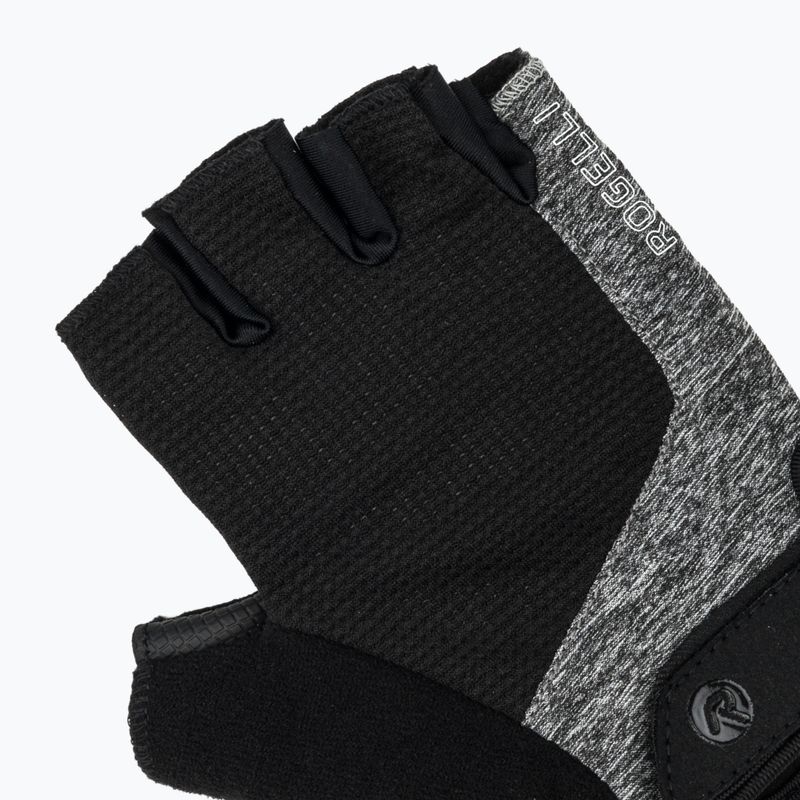 Női kerékpáros kesztyűk Rogelli Essential W black/grey 5