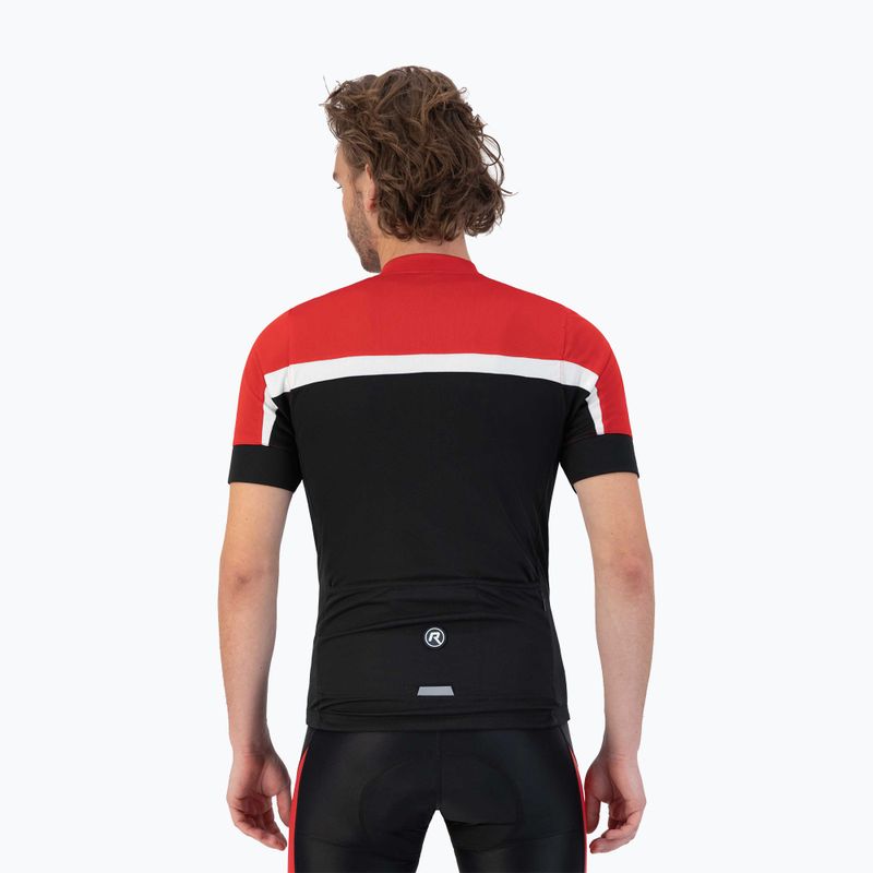 Férfi kerékpáros póló Rogelli Course black/red/white 2