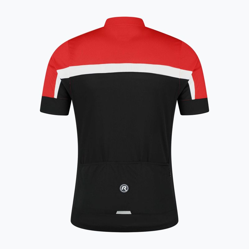 Férfi kerékpáros póló Rogelli Course black/red/white 4