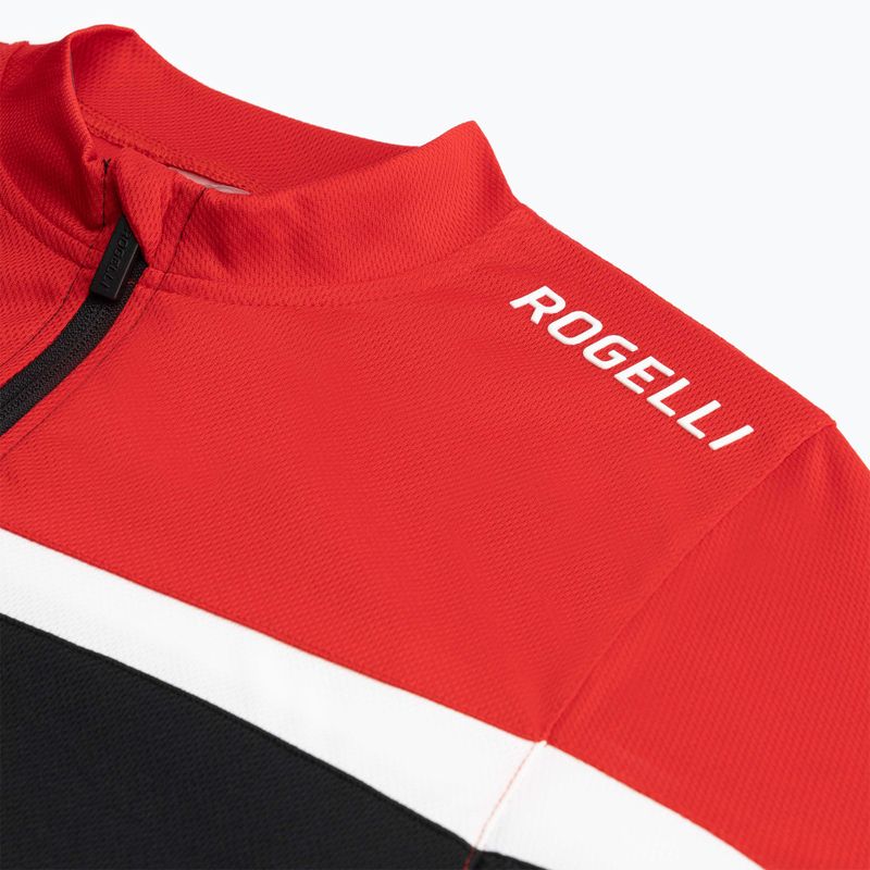 Férfi kerékpáros póló Rogelli Course black/red/white 5