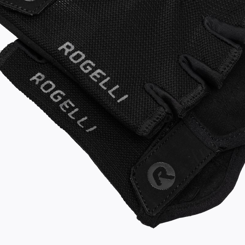 Női kerékpáros kesztyű Rogelli Core black 4