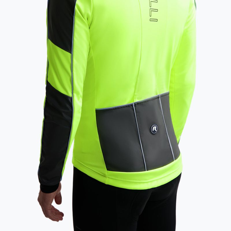 Férfi kerékpáros kabát Rogelli Essential Winter Hi Vis yellow 4