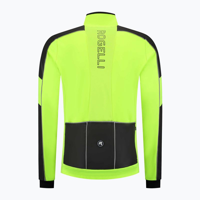 Férfi kerékpáros kabát Rogelli Essential Winter Hi Vis yellow 6