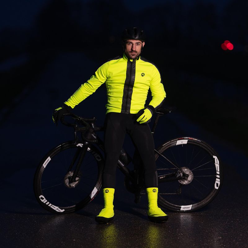 Férfi kerékpáros kabát Rogelli Essential Winter Hi Vis yellow 9