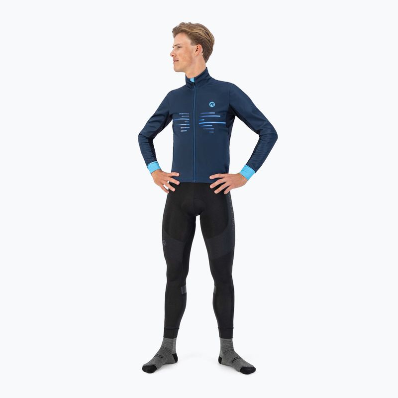 Férfi kerékpáros dzseki Rogelli Radius Winter Jacket blue 2