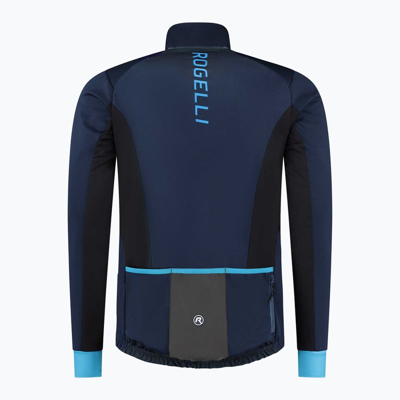 Férfi kerékpáros dzseki Rogelli Radius Winter Jacket blue 5