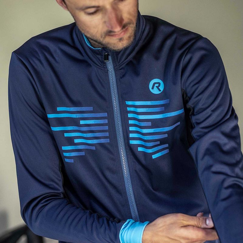 Férfi kerékpáros dzseki Rogelli Radius Winter Jacket blue 11
