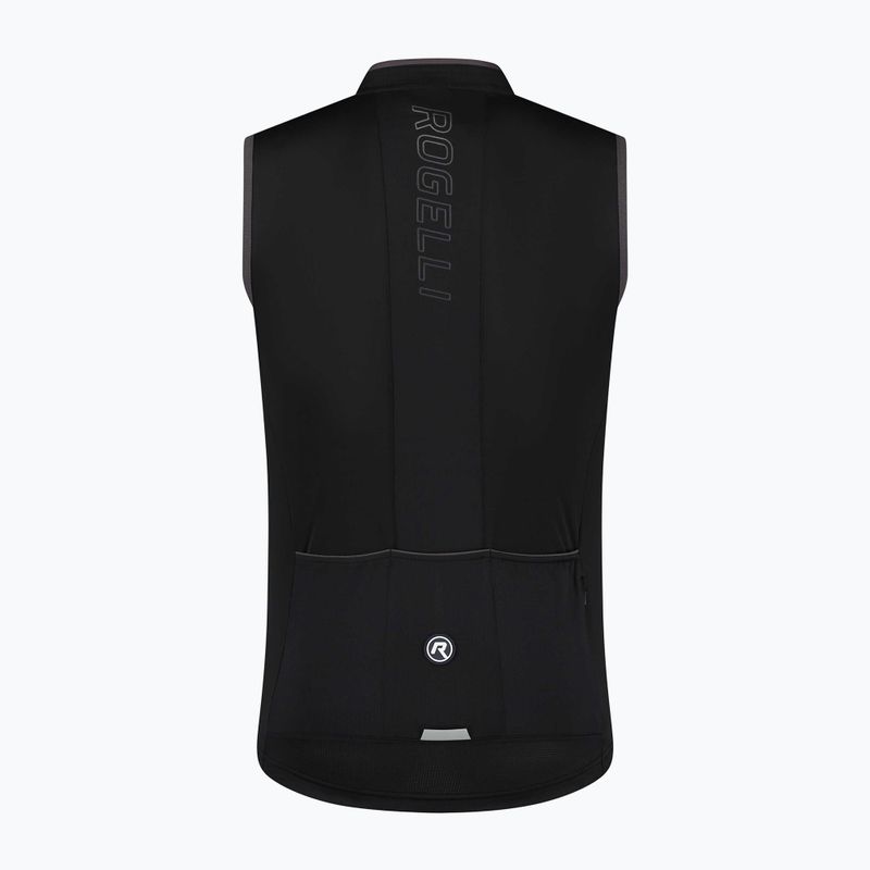 Rogelli Essential fekete férfi kerékpáros tank top 4