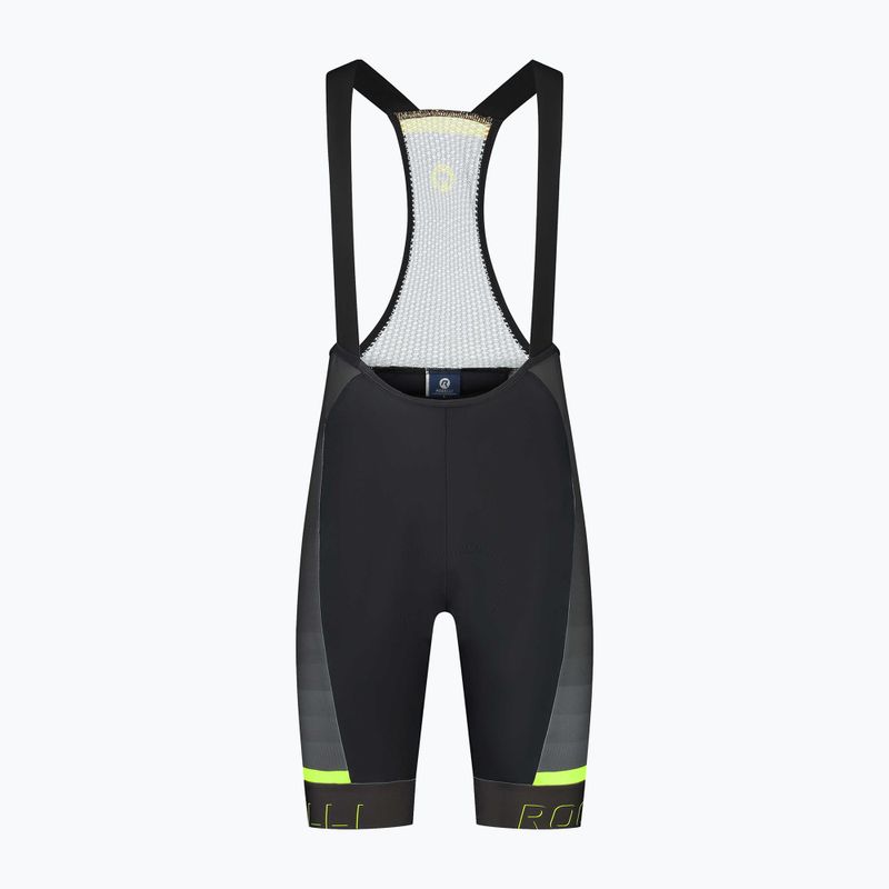 Férfi kerékpáros rövidnadrág Rogelli Hero II Bib Short yellow/grey/black 3