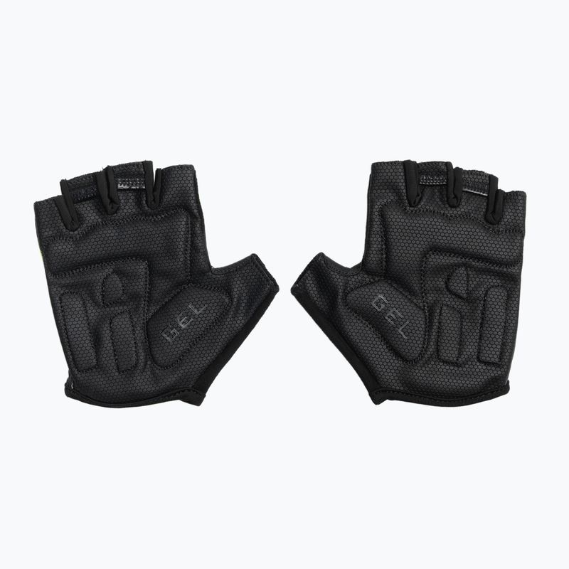 Rogelli Hero II férfi kerékpáros kesztyű fekete/fluor/szürke 3
