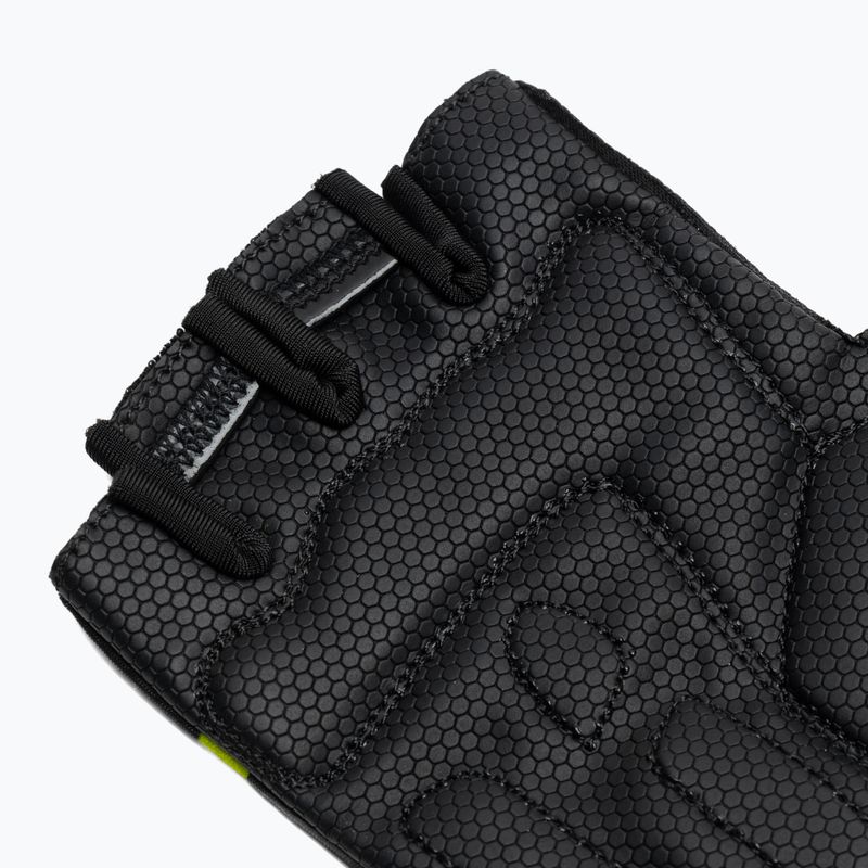 Rogelli Hero II férfi kerékpáros kesztyű fekete/fluor/szürke 6