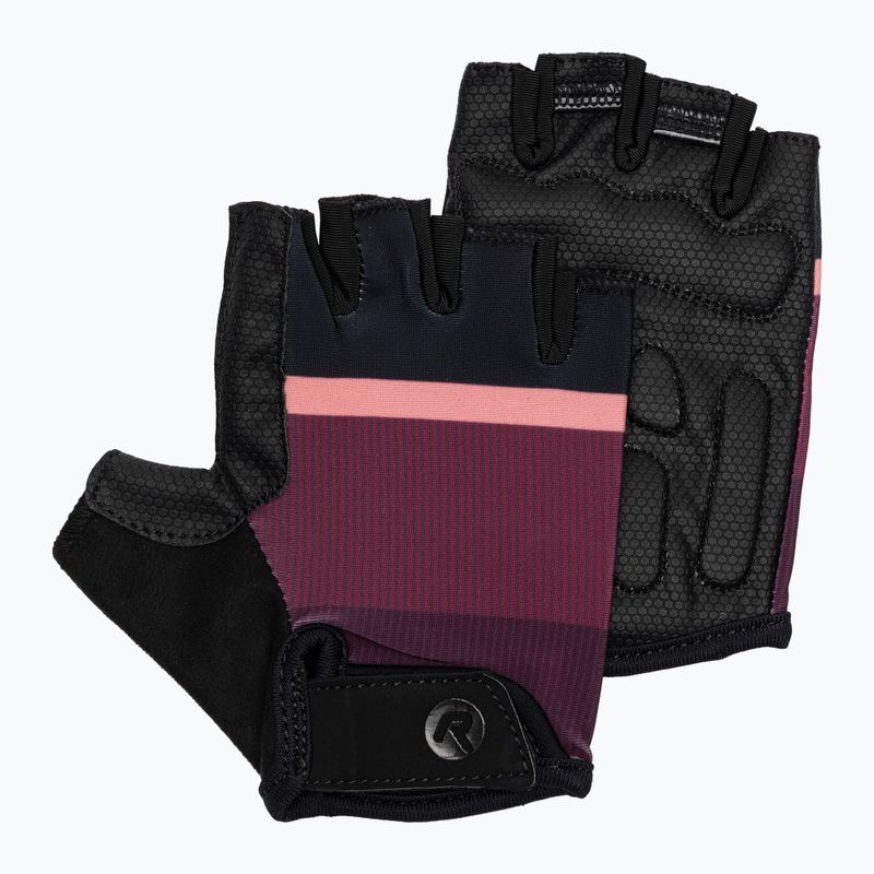 Női kerékpáros kesztyű Rogelli Impress II burgundy/coral/black
