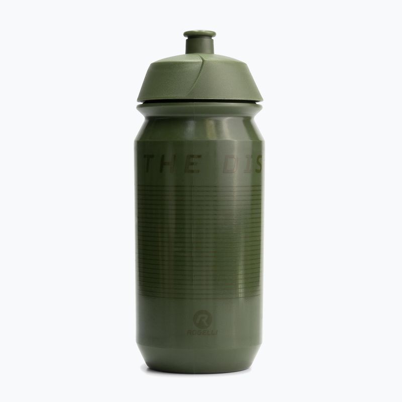 Rogelli Bio kerékpáros palack Enjoy The Distance 500 ml sereg zöld