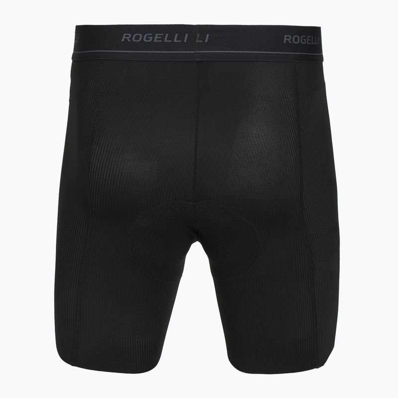 Férfi Rogelli Prime Boxer kerékpáros boxeralsó fekete 2