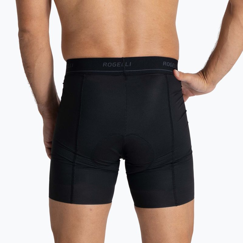 Férfi Rogelli Prime Boxer kerékpáros boxeralsó fekete 4