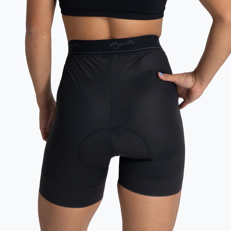 Női kerékpáros boxeralsó Rogelli Prime Boxer W fekete 4