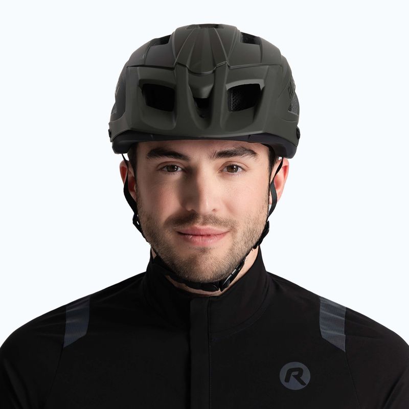Rogelli Advntr Onyx Mtb hadsereg zöld kerékpáros sisak 3