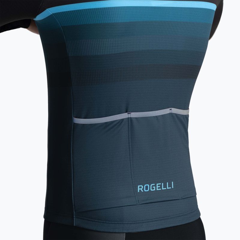 Férfi kerékpáros hosszú ujjú felső Rogelli Hero II black/blue 3