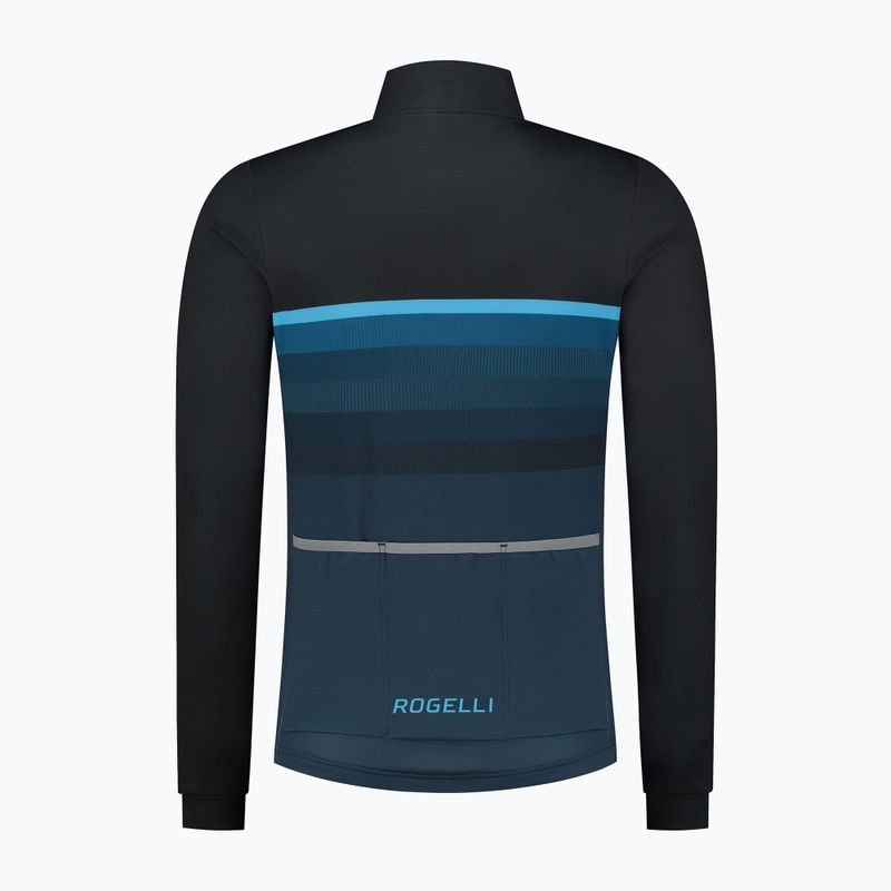 Férfi kerékpáros hosszú ujjú felső Rogelli Hero II black/blue 5