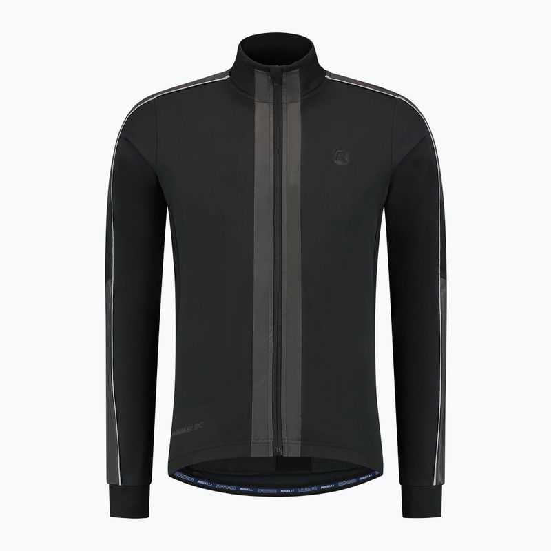 Férfi kerékpáros dzseki Rogelli Essential Winter Hi Vis black 5