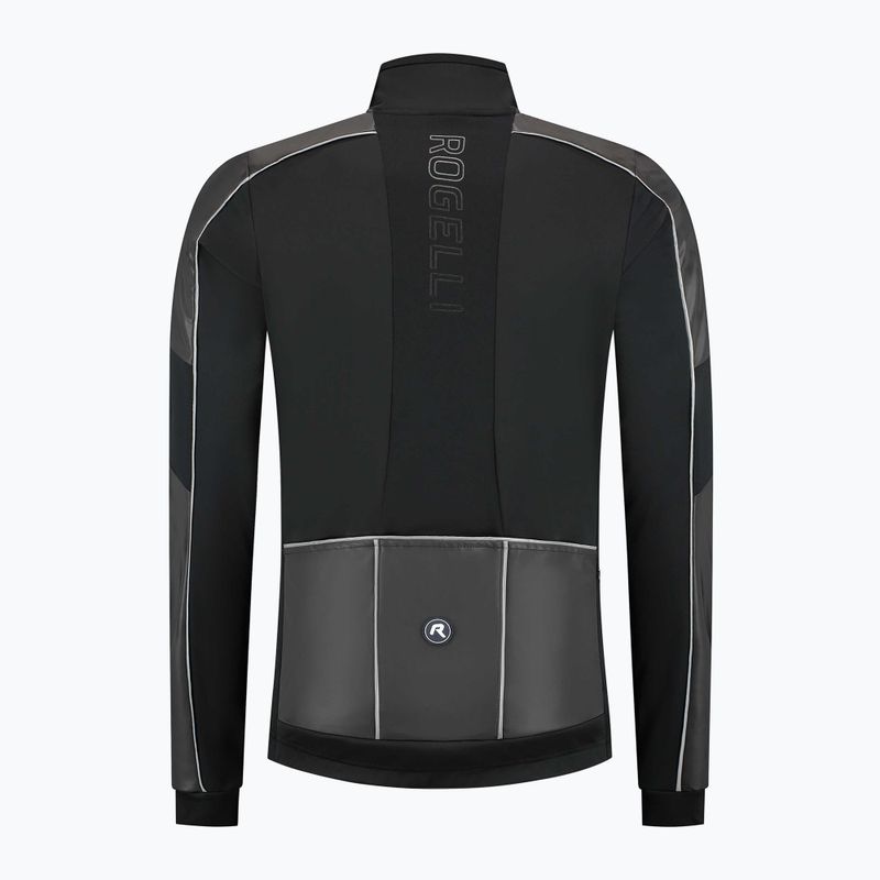 Férfi kerékpáros dzseki Rogelli Essential Winter Hi Vis black 6