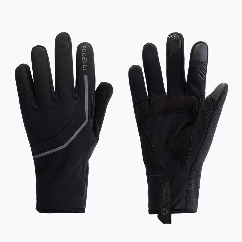 Kesztyű rowerowe férfi Rogelli Apex Winter Windproof black