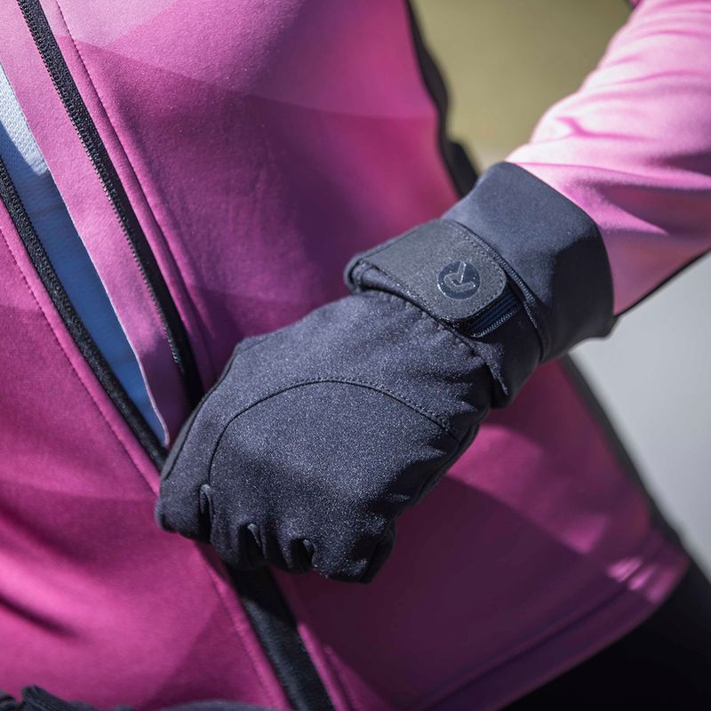 Női kerékpáros kesztyű Rogelli Core II Winter Windproof W black 6